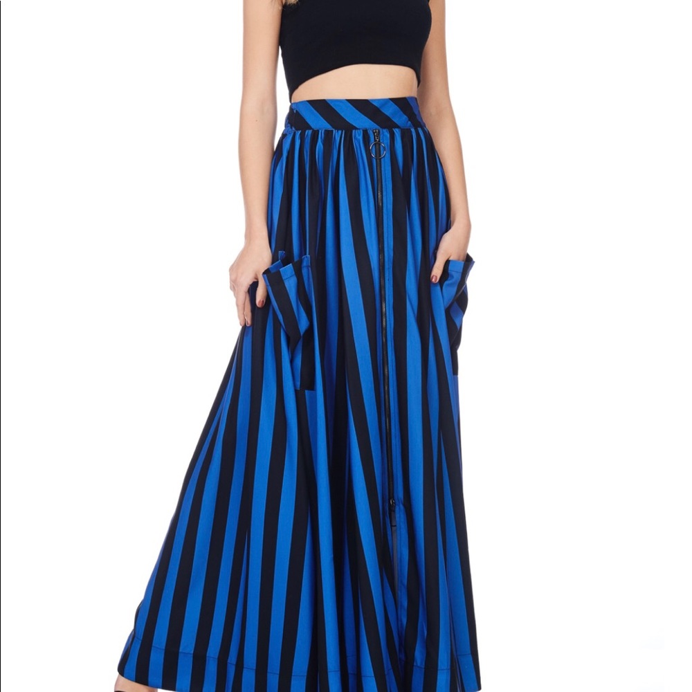 Zipped Maxi Skirt